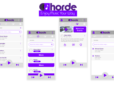 Horde Music App Concept