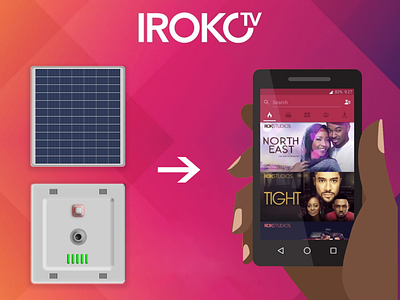 IROKOTV Product Concept branding concept design movie app product design solar ux