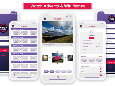 Watch And Win Mobile App Rebrand