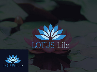 Lotus Life Logo branding creative flat icon logo minimal sleek unique vector