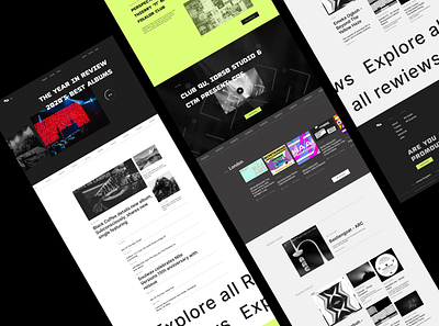 RA Redesign Website Home Page design electronic music interface minimal music music platform redesign typogaphy ui ux website