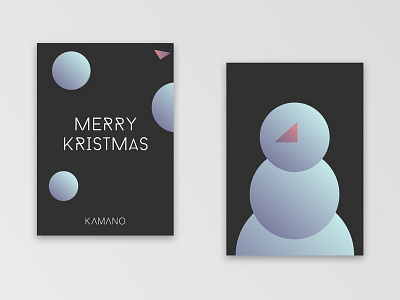 Christmas Card | Snowman christmas card creative design holiday card illustration