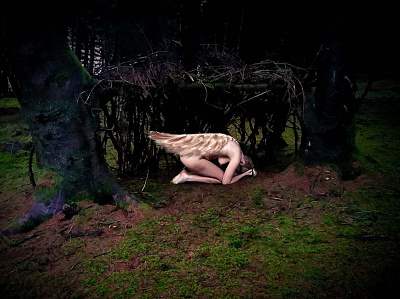 Safe Alone covid naked woman nude art photoshop safe