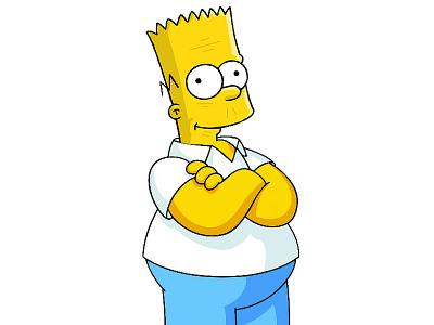 Old Bart Simpson bart homer simpsons