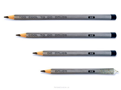 Too Cool For Drugs drugs pencils photoshop