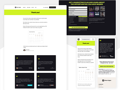 Page Design / Marketing Plan Form 2d agency website design desktop figma marketing marketing agency mobile page ui ux visual design web web design