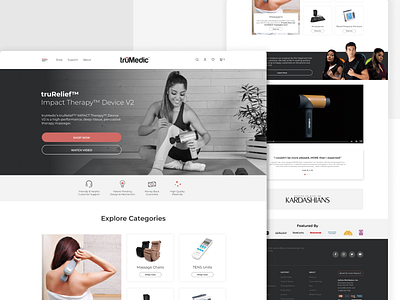 Landing page design / TruMedic