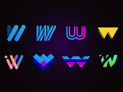 A collection of Dubs branding color design flat geometric art grid icon illustration logo design vector vector art w web