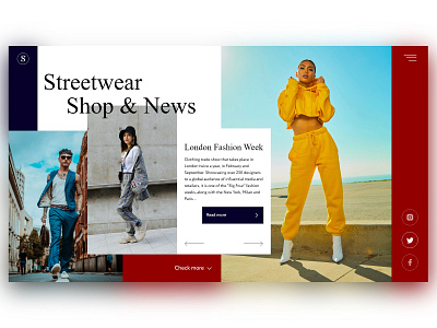 Streetwear Shop adobe photoshop adobe xd design fashion fashion art street fashion ui ux web web design website
