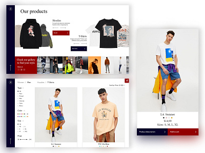 Streetwear Shop part 2 adobe photoshop adobe xd design fashion fashion art street fashion ui ux web web design website