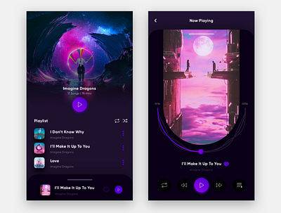 Music App UI app design illustration ui ux