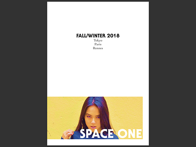 Space One FW18 issue branding cover design design illustration magazine typography