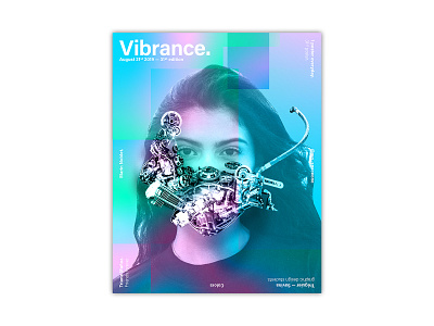 #31 Vibrance cover design design illustration magazine typography