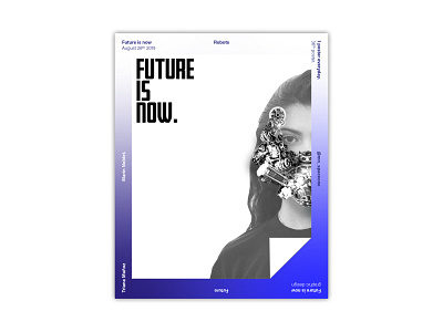 #36 FUTURE IS NOW branding cover design design illustration magazine typography