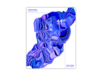 #44 — Gradients. branding cover design design identity illustration magazine minimal typography