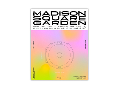 #62 — Madison Square Garden. cover design design illustration typography