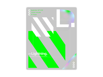 #71 — Lightning. branding cover design design illustration illustrator minimal typography