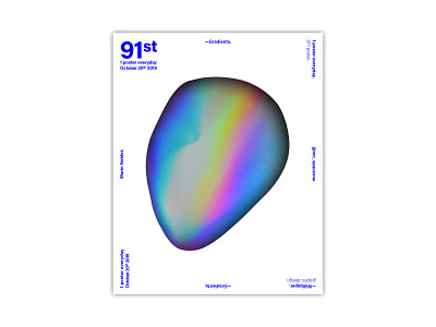 #91 — Gradients. branding cover design design identity illustration illustrator magazine typography