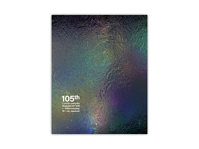 #105 — Texture. branding cover design design identity illustration motion design textures typography