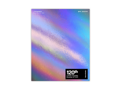 #120 — Holographic. branding cover design design identity illustration