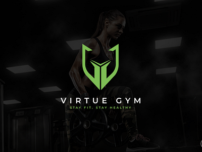 "Virtue Gym" Minimal Logo branding design illustration logo logo design minimal logo minimalist modern ui vector