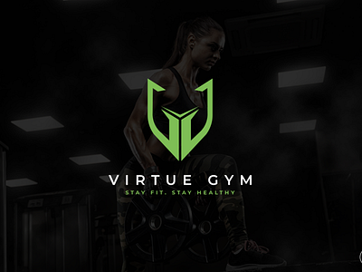"Virtue Gym" Minimal Logo