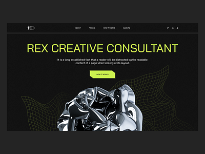Creative Landing Page agency banner business creative landingpage modern professional webdesign