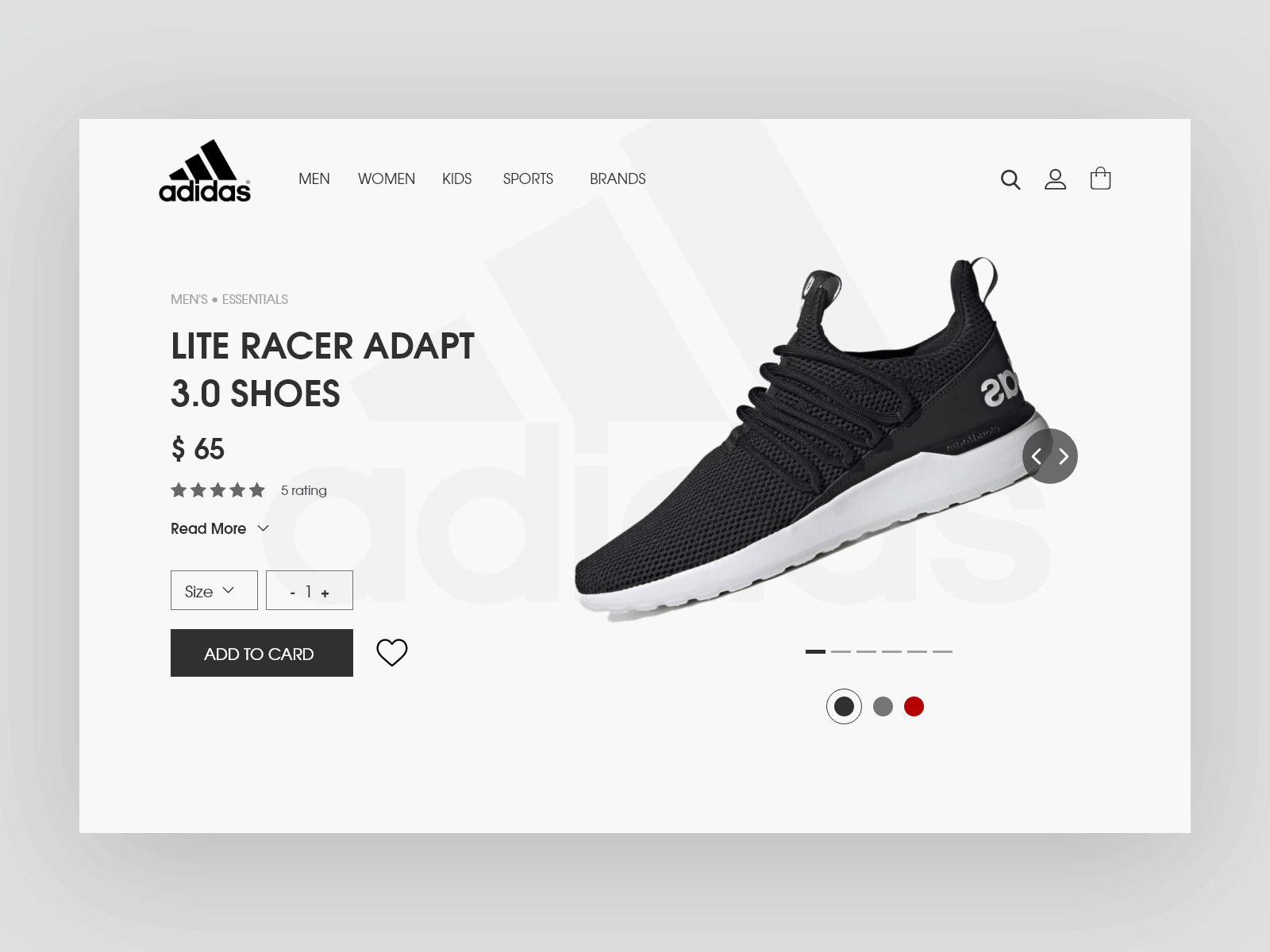 Adidas Concept Page by Dilber Jalil on Dribbble