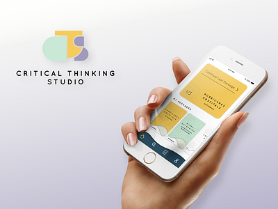 Critical Thinking Studio branding debut design logo mobile ui ux