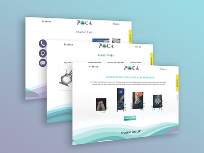 Purple Orca Creative Arts branding design ui ux web