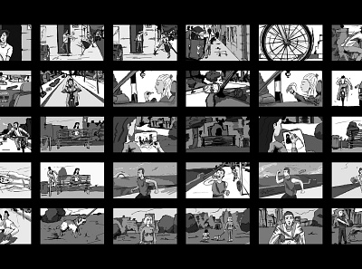 Storyboard IMM concept concept art frame garbage illustration storyboard