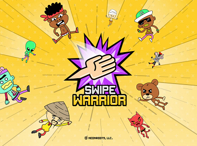 Swipe Warrior animation art branding character design illustration logo swipe vector warrior