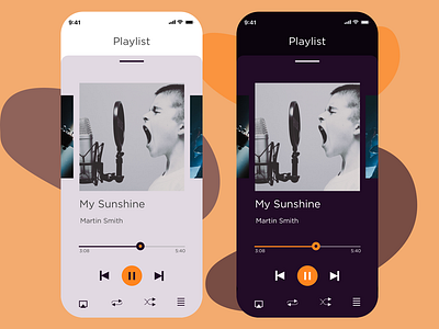 Music Player app dailyui design ui ux