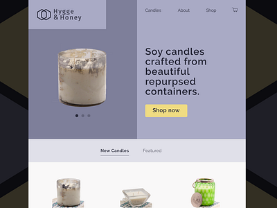 Ecommerce Candle Site branding dailyui design logo ui ux web