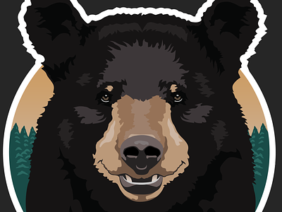 Black Bear Sticker