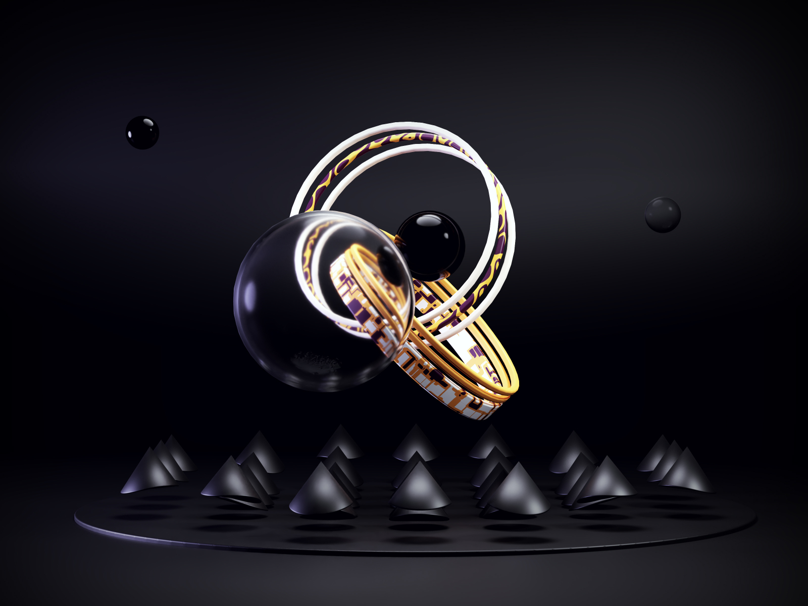 Intertwined Rings by Dillen Verschoor for gracious on Dribbble