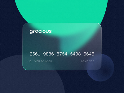 [Rebound] Glassy Gracious Card card credit figma glass rebound