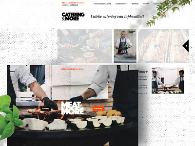 Meat&More [Butcher and Catering Website] butcher catering desktop food meat store webdesign
