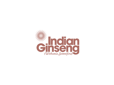 indian ginseng - branding