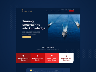 Invictus | Website application branding cyber security homepage interaction interface page layout platform site uiux user experience user interface ux design vectorart visual design web webdesign website