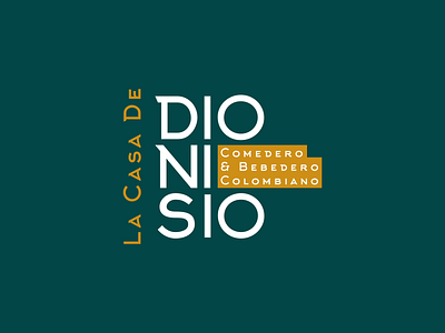 Dionisio | Animated Logo 2d 2d animation after effects animated gif animated logo animated type animation brand identity branding gif logo logotype motion motion design motion graphics type