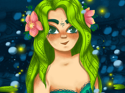 Dryad art digital illistration