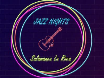 Jazz Nights at Salamanca 'La Roca illustration jazz neon colors