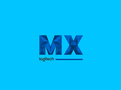 Design to the MX blue brand identity branding computer design icon logo logo design polyart polygon typography