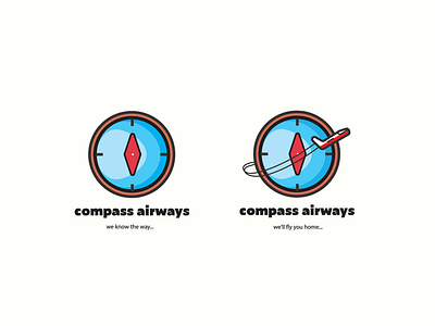 Compass Airways airplane airplanes brand identity branding business logo compass compasses daily challange decal design directions icon illustration logo logo design navigate navigation navigation design slogan vector