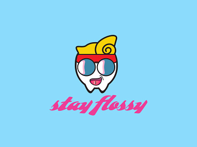 Stay Flossy adobe illustrator badge logo decal decals dental dental logo design enamel pins enamelpin icon logo logo design logoseeker pin game teeth tooth tooth fairy toothbrush toothpaste