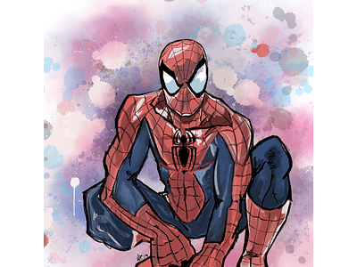 Spiderman animation art color comic comic book design illustration illustrator painting print print design sketch spider man spiderman