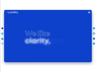 Lucidity - Interactive Expanded Bar blockchain design interaction interaction design web webdesign