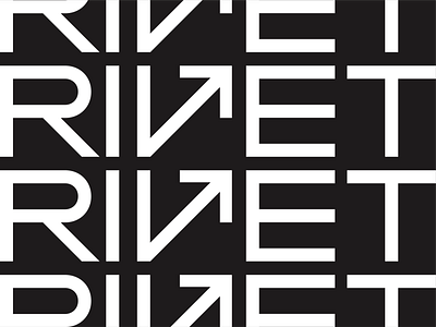 Rivet Campus Media (Rebrand) (Final 1) arrow arrows branding compass design direction logo logos logotype monogram rivet type typography wayfinding