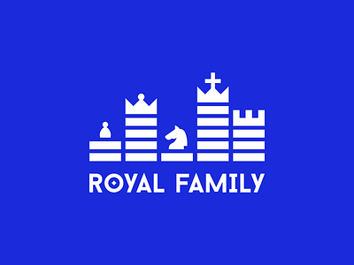 Royal Family Records Logo branding chess chess logo crown crown logo logo music music logo record royal logo